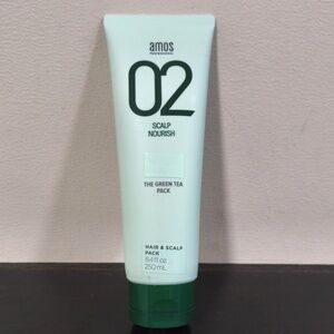 Amos 02 scalp Nourish Green Tea Pack Hair & Scalp Treatment-8.4fl oz Exp 2027